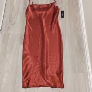 Never worn midi slip dress